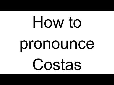 How to Pronounce Costas (Greek)
