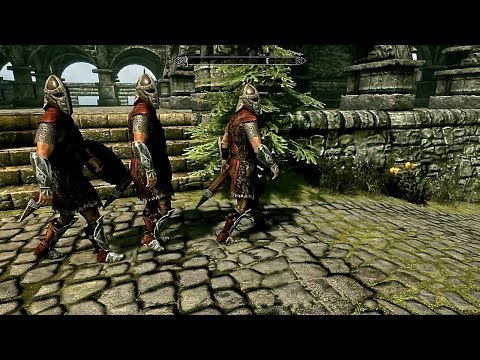 I put some Bee Gees music over Skyrim