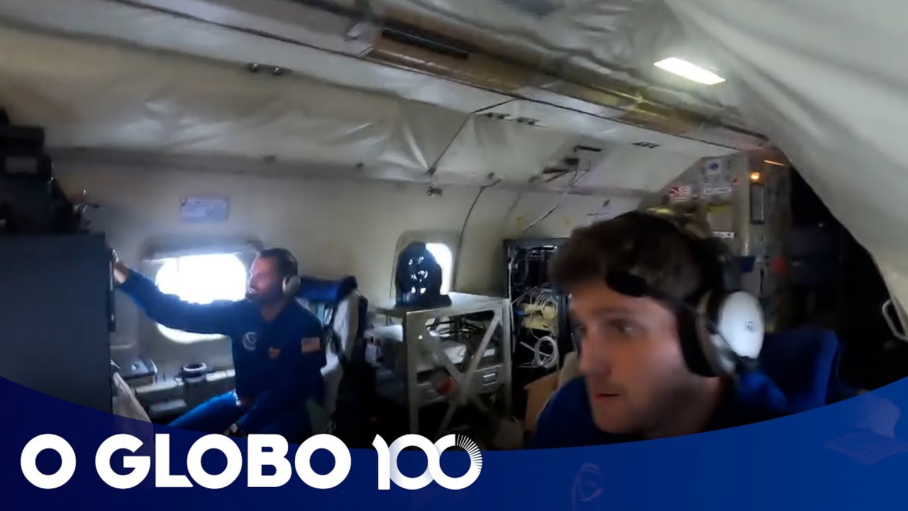 Vídeo mostra turbulência severa em avião passando dentro do olho do furacão Milton