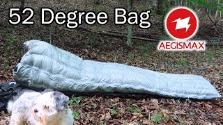 Aegismax 52 degree Envelope style Down Sleeping Bag