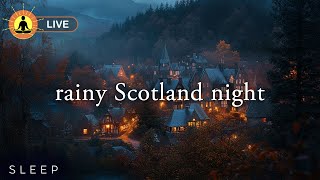 Rainy Night Over Scottish Highlands | 10 HOURS of Peaceful Rain for Deep Healing Meditation & Sleep