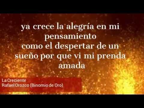 La Creciente (Letra) - Rafael Orozco (Binomio de Oro)
