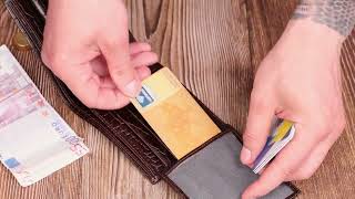 Вместительный мужской кошелек из натуральной фактурной кожи с тиснением под крокодила Canpellini 21788 коричневый
