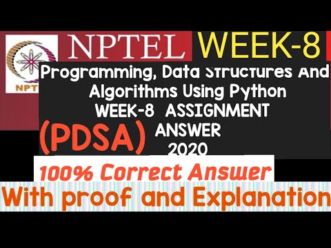 Programming Data Structures And Algorithms Using Pythonweek 8 Assignment Answersskumaredu