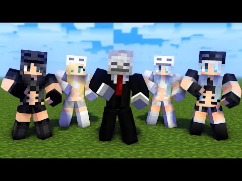 MONSTER SCHOOL : SKELETON FAMILY DANCE JOANA MEME - MINECRAFT ANIMATION