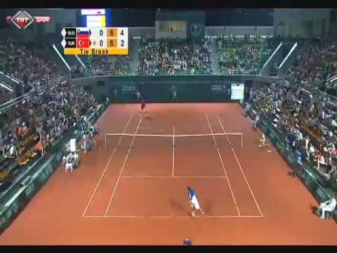 Marsel Ilhan - Blaž Rola (The Mediterranean Games 2013 Final) 1. Set (Tiebreak)