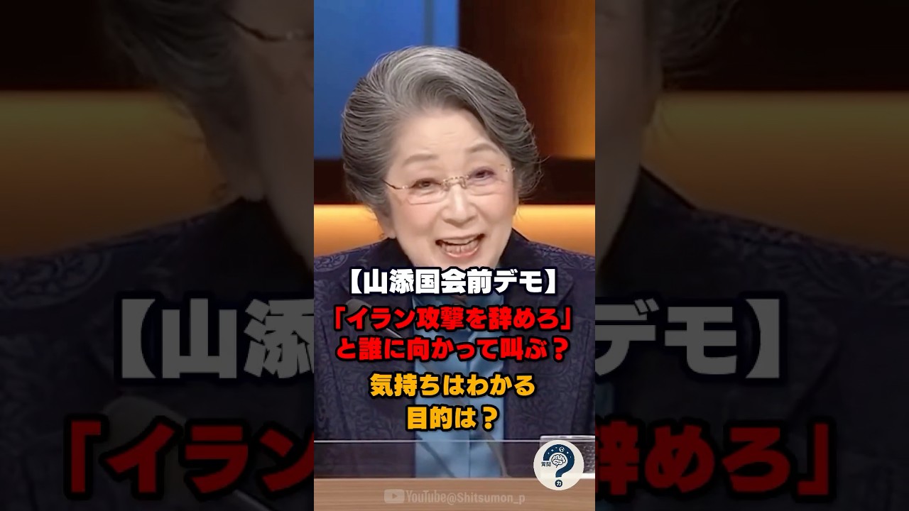 【共産党山添】国会前デモ「イラン攻撃辞めろ」→どういう意味？ #時事問題 #shorts