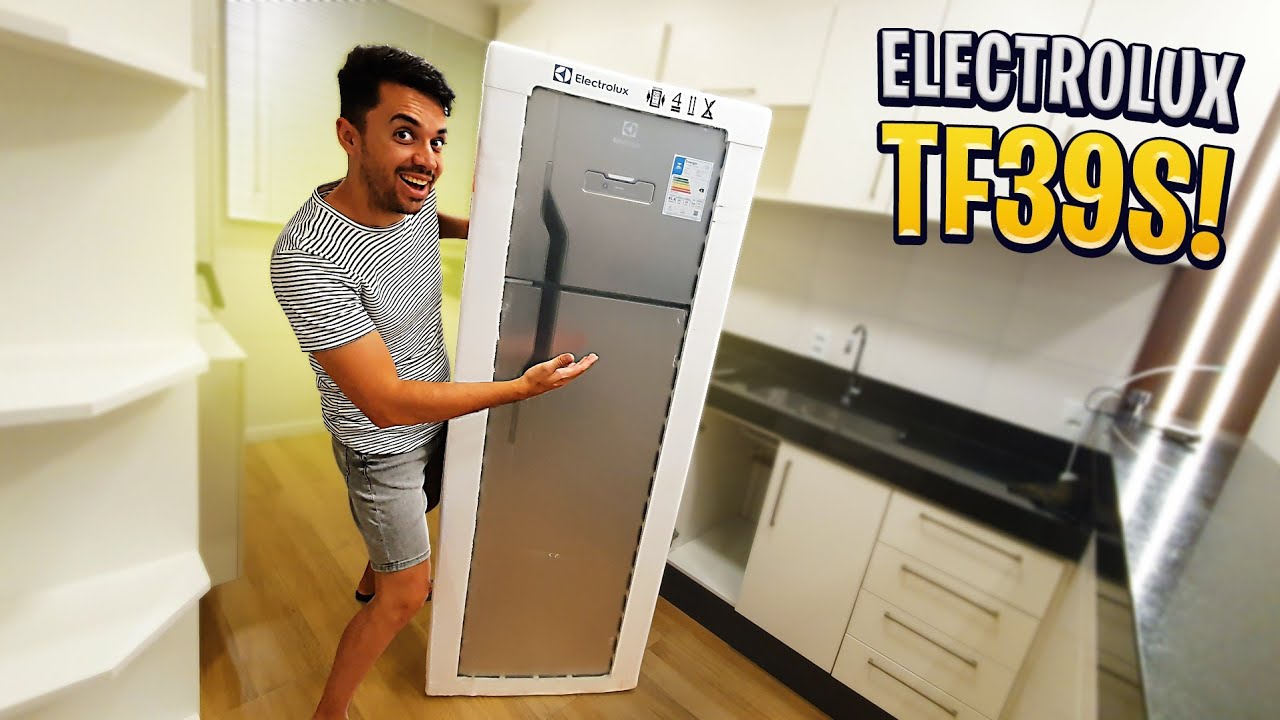 UNBOXING GELADEIRA ELECTROLUX FROST FREE 310L TF39S 🥰 *primeiras impressões*