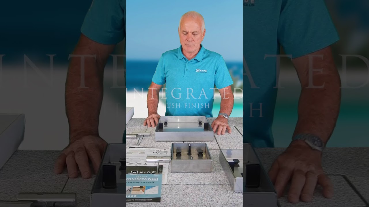 Watch video HIDE Skimmer Lids Concrete Intro to Homeowner Now HIDE Skimmer Lids Concrete Intro to Homeowner