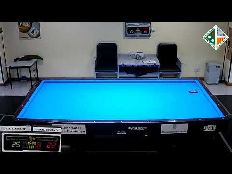 LLIGA CATALANA 3BANDES 3aDIV - 1aJORNADA - CB LLEIDA "B" vs S.C. COLÓN "A"