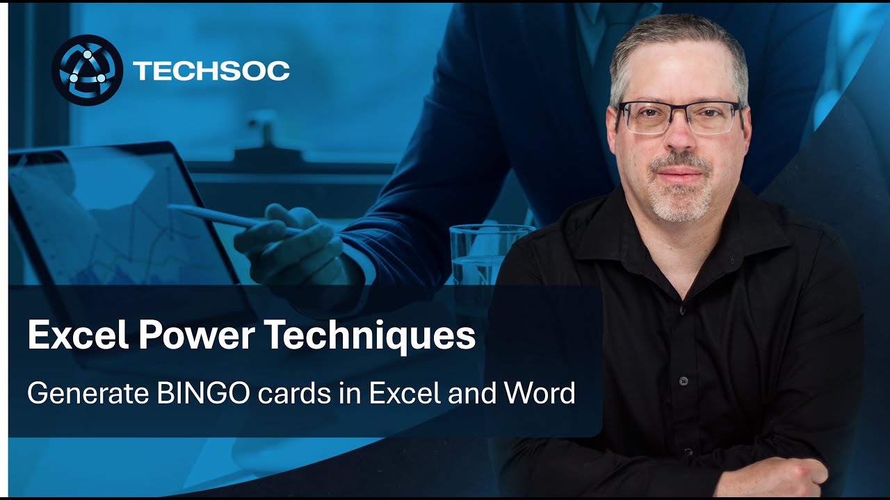 Generate BINGO cards in Excel and Word
