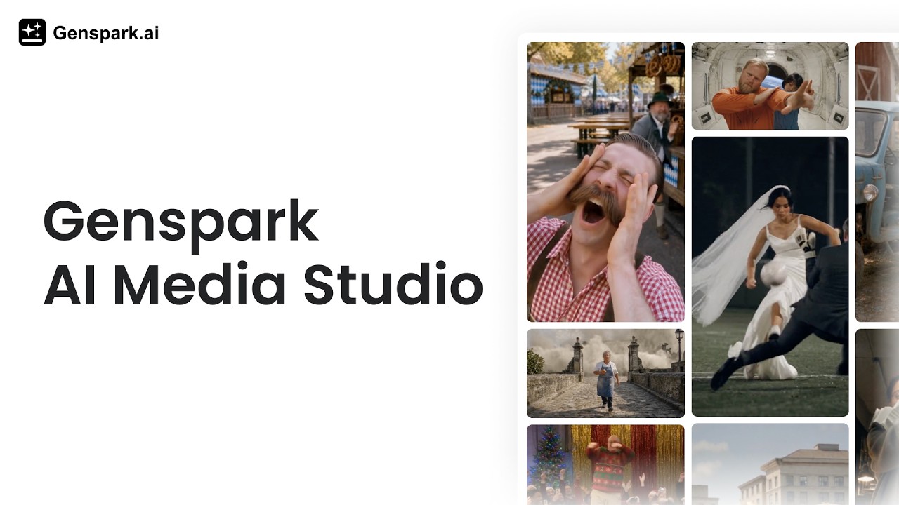 Genspark Media Studio のローンチ動画。いくつかのプロンプトから作られた AI 生成映画を紹介
