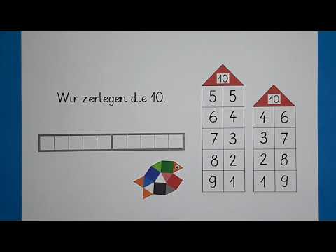 Die 10 zerlegen (Teil 3 ) / Mathe / Klasse 1 / einfach schlau üben
