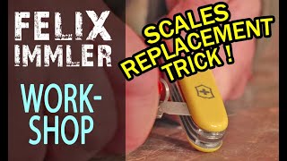 The Best Way to Remove Swiss Army Knife Scales - SAK customize & maintenance Workshop (5/15)