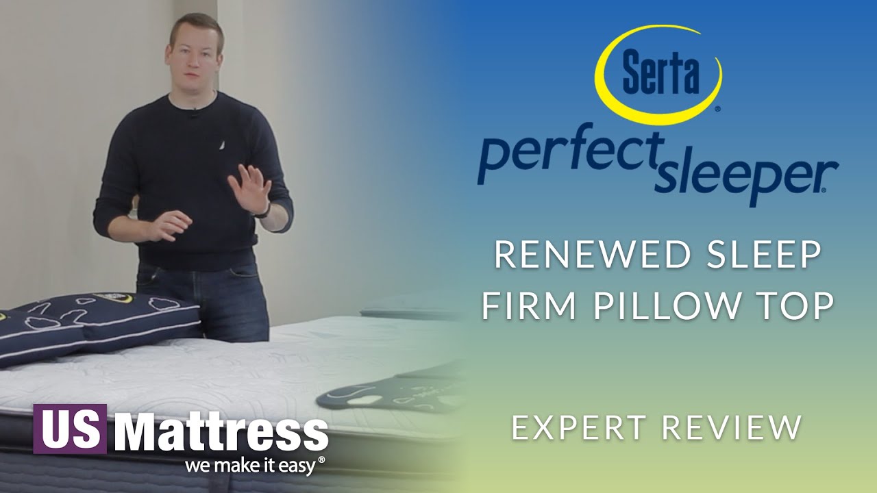 Queen Serta Perfect Sleeper Renewed Sleep Firm Pillow Top 17 Inch Mattress
