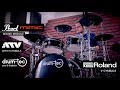 drum-tec electronic drums with Pearl Mimic Pro, ATV & Roland cymbals