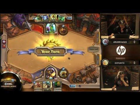 ESL Hearthstone Legendary Series Katowice 2016 - AKAWonder vs. Espumito