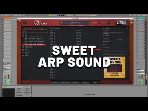 Sweet Arp Sound with u-he Diva [Synthesizer Demo] (No Talking)