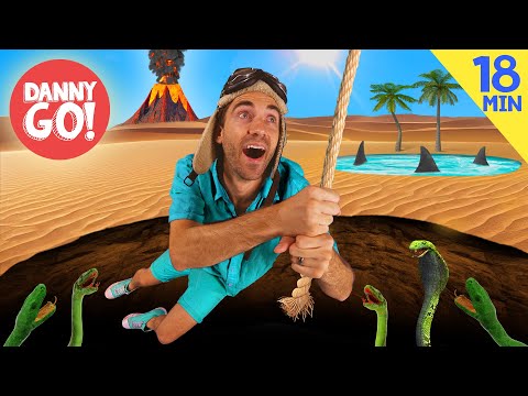 Quicksand, Lava, Sharks + more!  ???????? ???? | Dance Along Compilation | Danny Go! Songs for Kids