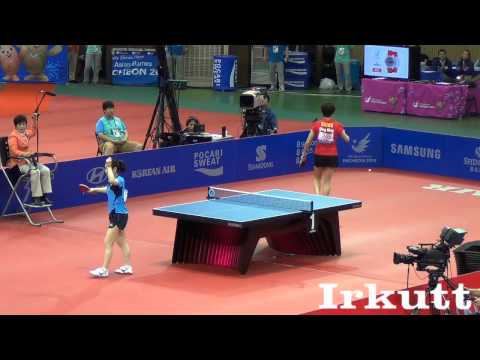 Ding Ning - Ai Fukuhara. 2014 Asian Games. Women's Team Final.
