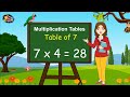 Table of 7 | Times tables | Multiplication tables |7 ka pahada | Learning Booster | Maths tables