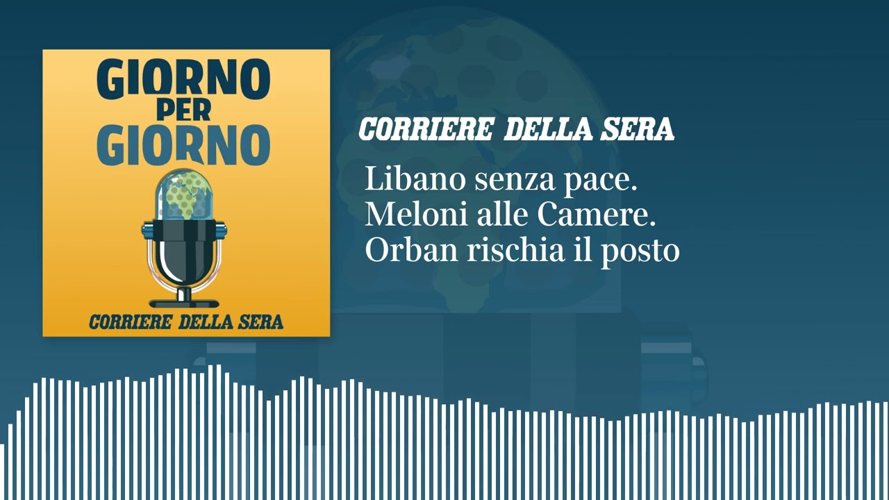 Libano senza pace. Meloni alle Camere. Orban rischia il posto | GIORNO PER GIORNO 10/04/2026