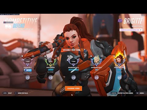 RANK #1 VIOLET BRIGITTE OVERWATCH 2 SEASON 20 TOP 500 GAMEPLAY
