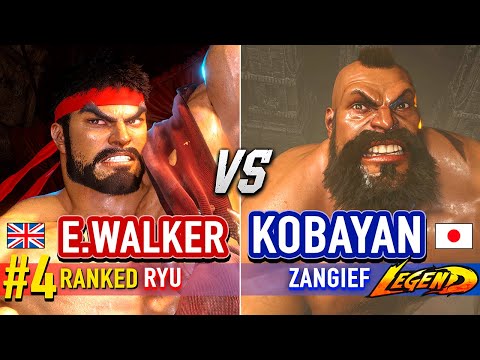 SF6 🔥 ENDING WALKER (#4 Ranked Ryu) vs KOBAYAN (Zangief) & NL (Akuma) 🔥 SF6 High Level Gameplay