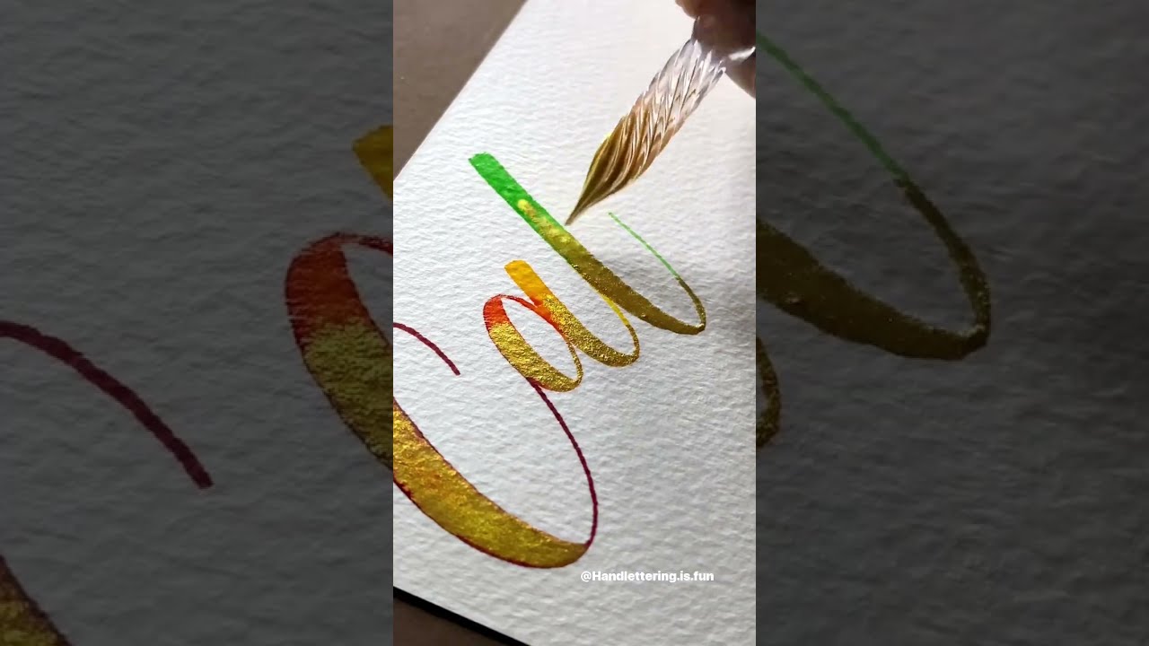 Lettering Calm! #shorts #calligraphy #handlettering #lettering #moderncalligraphy #glasspen #letters