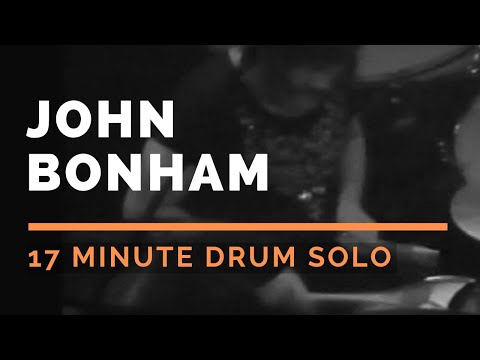 John Bonham Drum Solo - Epic 17 minute drum solo by Led Zeppelin drummer John Bonham