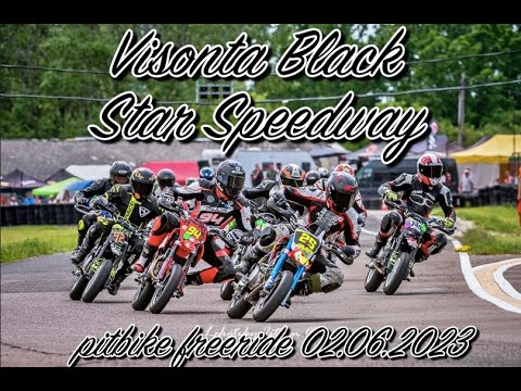 Visonta Black Star Speedway pitbike onboard