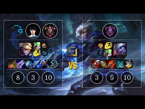 DFM Yutapon Ezreal vs Tristana Bot - KR GrandMaster Patch 10.11