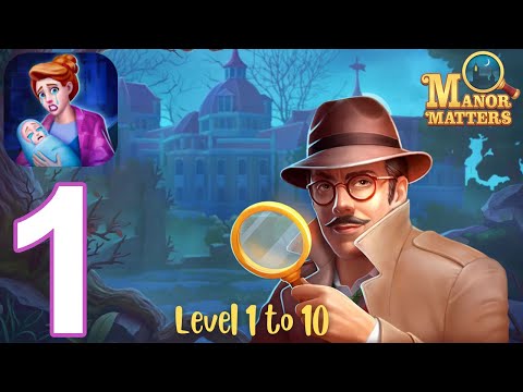 Manor Matters Gameplay Walkthrough -  Study Room Day 1: Level 1-10 (iOS, Android)