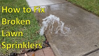 How to Fix Broken Sprinkler Heads