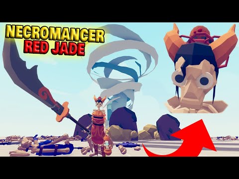 Necromancer Red Jade vs Every Faction - TABS Unit Creator Update Gameplay
