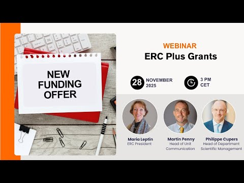 Webinar on the new ERC Plus Grants