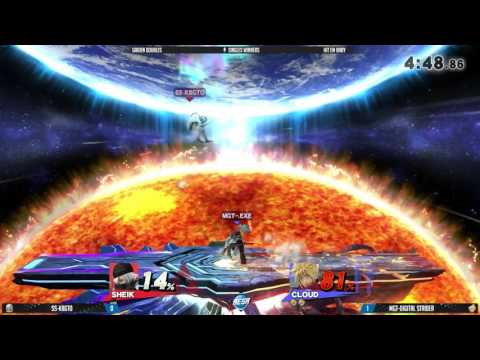 Smash Gaiden: Hit em' baby Winners Quarters SS-KBGTO (Sheik) VS MGT-Digital Strider (Cloud)