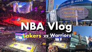 🇺🇸NBA観戦vlog|八村塁選手出場🏀Lakers戦|チケット購入•持ち物ルール•会場の雰囲気など【アメリカ生活】