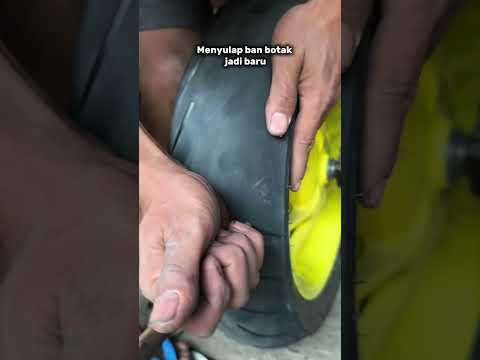 menyulap ban botak jadi baru. #youtubeshorts
