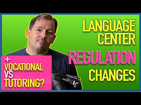 Changes in English Training Center Regulations 2009-2017-2019