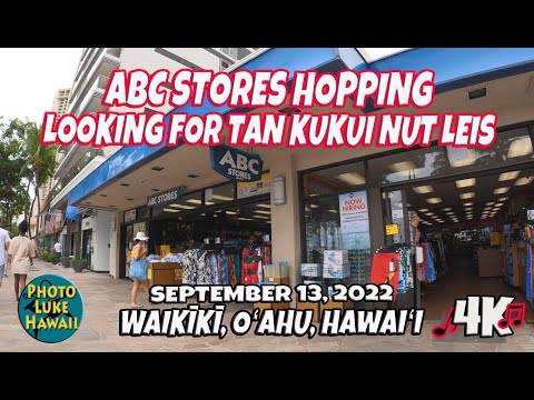 Lojas ABC pulando em busca de Tan Kukui Nut Leis 13 de setembro de 2022 Oahu Havaí