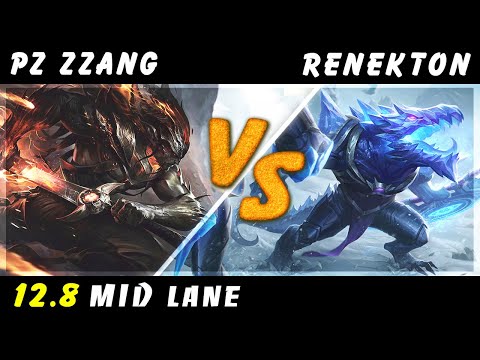 Pz Zzang - Yasuo vs Renekton MID Patch 12.8 - Yasuo Gameplay