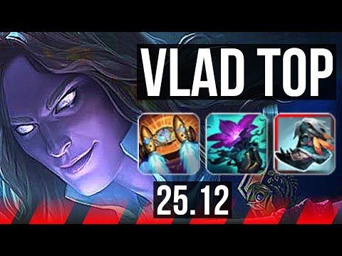 VLADIMIR vs GRAGAS (TOP) | 6 solo kills, 1700+ games, 12/2/6, Godlike | EUW Challenger | 25.12
