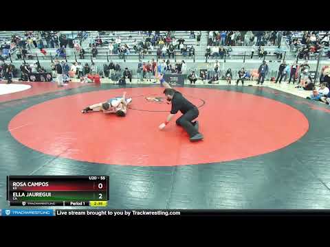 55 Lbs Champ. Round 1 - Rosa Campos, KS Vs Ella Jauregui, CA 0548