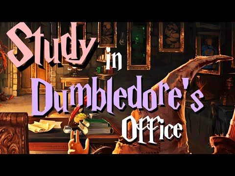 Study in DUMBLEDORE's Office🧙| Best HARRY POTTER Ambience⚡ Pomodoro Session📚 Office Sound Study ASMR