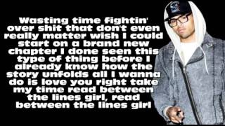 Chris Brown ft. Kevin McCall - Between The Line W/Lyrics