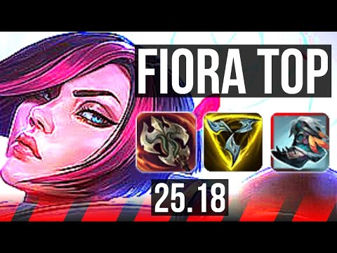 FIORA vs RIVEN (TOP) | 9 solo kills | KR Master | 25.18