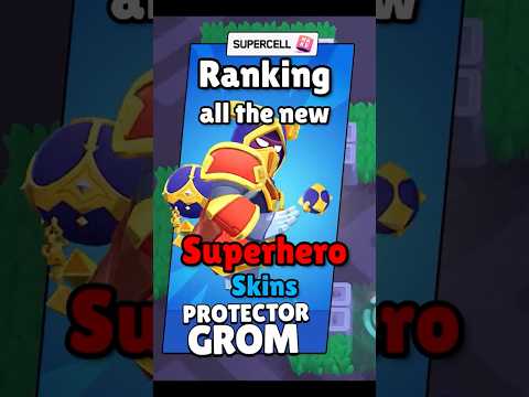 Ranking The New SUPERHERO Skins! #brawlstarsupdate