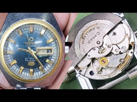how to repair a old omax watch? servicing AS cal.2066 movement#watches