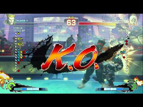 GiPie [Fuerte] vs VSMruK [Guile] SSF4 Japanese Online Ranked Matches - TRUE-HD